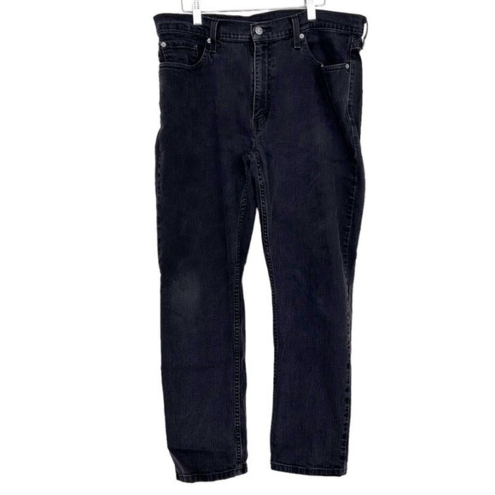 Levi's 514 Black Straight Leg Jeans Sz 38x30